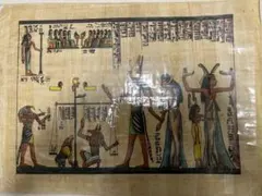 エジプト　パピルス　壁画風　ポスター エジプト パピルス 壁画風 ポスター