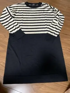 UNIQLO ストライプ ニットワンピース Lサイズ