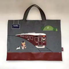 【美品】familiar 阪急電車コラボ レッスンバック familiar ファミリア レッスンバッグ 阪急電車コラボ 2024 限定品