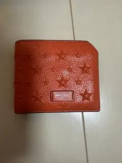 【箱あり】JIMMY CHOO 二つ折り財布 オレンジのサムネイル