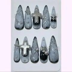 【現品】 ネイルチップ 個性的 y2K