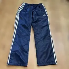 adidas ネイビー ナイロンボトムス　SIZE O