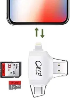 sdカードリーダー スマホ パソコン データ保存 即発送