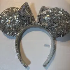 ミニーマウス耳カチューシャ スパンコール