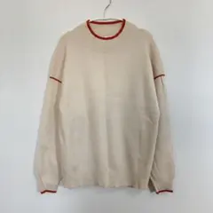 グローバルワーク　パイピングニット　オレンジ