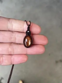 サンストーン　マクラメアクセサリー