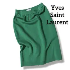 【希少】イヴサンローラン フレア ラップスカート リボン 黒 シルク 希少】イヴサンローラン フレア ラップスカート リボン 黒 シルク