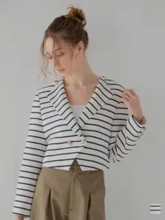 rouje Paris 半袖モヘアカーディガン jeanne damas - メルカリ