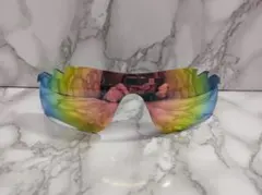 オークリー サングラス レーダーロックパス ピンク ゴールド 交換レンズ 偏光