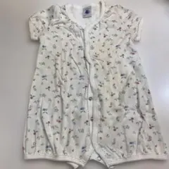 【Petit Bateau】花柄ロンパース 6M