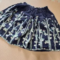 美品　リトルエスティバイエスティクローゼットスカート　110 刺繍　花柄