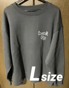 新品未使用　トレーナー　スウェット　グレー　L　裏起毛　レディース　トップス