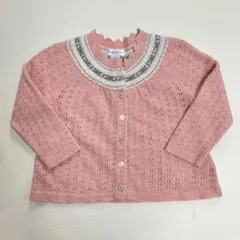 Ralph Lauren 24M サーモンピンク カーディガン