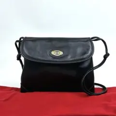 専用□グッチ インターロッキング ショルダーバッグ オールレザー