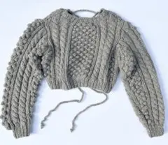 ERiKOKATORi☆ハンドメイドニット　グレー