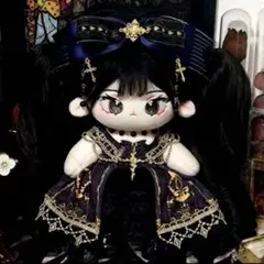 綺麗♡ぬいぐるみ服20cm 30cm ぬい服 着せ替え ドレス 青い 棉花娃娃