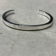 ヴィンテージ シルバー 925 シンプル ニュアンス バングル ブレスレット
