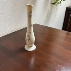 一輪挿し 花瓶 陶器製 薔薇柄
