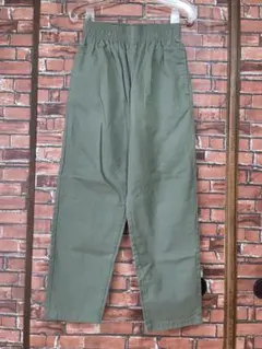 GU ジーユー シェフパンツ チノパン イージーパンツ オリーブ カーキ S