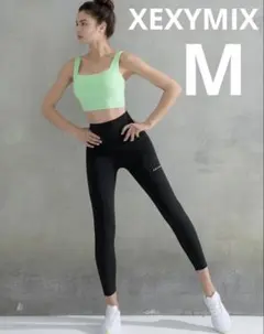 XEXYMIX ゼクシーミックス レディース ブラック レギンス