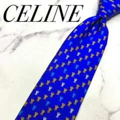 2568 【極美品】 セリーヌ ネクタイ 小紋柄 クレスト 紋章のサムネイル