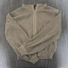 トゥービーバイアニエスベー ゴールドラメカーディガン