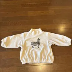 キッズ ハイネック フリース トップス ホワイト