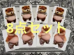 新製品　8点セット　柴犬 お腹ぷにぷにシール 3Dシール ステッカーシール帳
