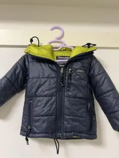 Thinsulateダウンコート ネイビー/ライムグリーン 90cm