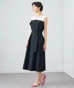 美品】ANAYI アナイ 25SS メッシュポケットコンビ ワンピース 36