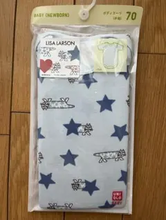 【未使用品】UNIQLO LISA LARSON 星柄ボディスーツ （半袖）70