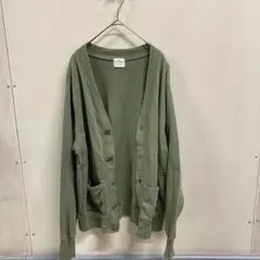 【coen】USAコットンカーディガン　グリーン