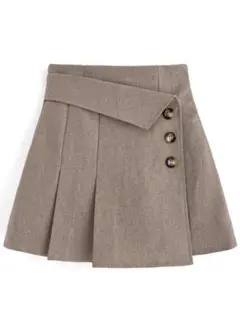 GRL インパン裏地付きアシンメトリーミニスカート[tu725]