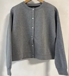 ラフレア Rough Rare★クルーネック カーディガン グレー M～L