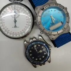 時計 ＆ ストップウオッチ??　3個セット　まとめ売り