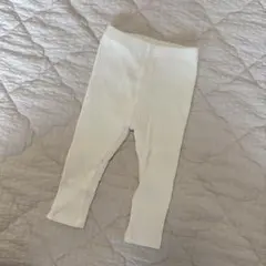 ベビー レギンス リブ ホワイト 韓国子供服