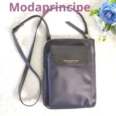 Modaprincipe クロコ調ポケット付き　ショルダーバッグ