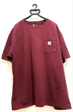 Carhartt カーハート ポケT 2XL ビッグサイズ ワインレッド