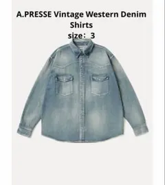 新品A.PRESSE Vintage Western Denim Shirts - メルカリ
