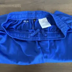青 無地 ポリエステル ハーフパンツ キッズ　150