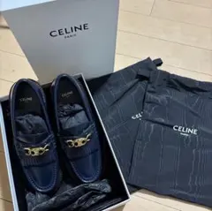 トリオンフチェーン付き CELINE マーガレット ローファー　23cm前後のサムネイル