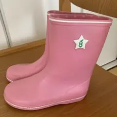 キッズ レインブーツ ピンク 19cmのサムネイル