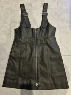 美品MOUSSY ブラックサロペット サイズ2