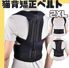 猫背矯正ベルト 2XL 姿勢サポーター 腰痛改善 姿勢矯正 美姿勢 背筋 肩こり