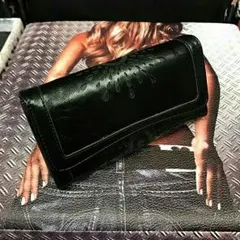 ★新品★PU レザー 長財布★ストリートバイカー★大容量★メンズレディース872