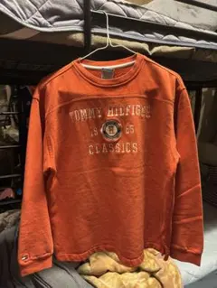 Tommy Hilfiger オレンジ トレーナーM（小さめ）