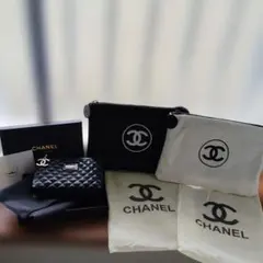 h*.様 CHANEL キルティング メイクポーチ 保存袋付き