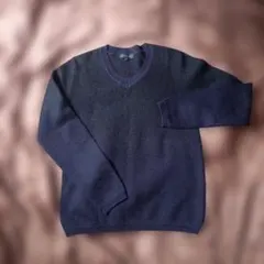 【nano・universe】ネイビー ニット