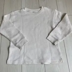 UNIQLO ユニクロ　キッズ　ワッフルロングTシャツ　120cm