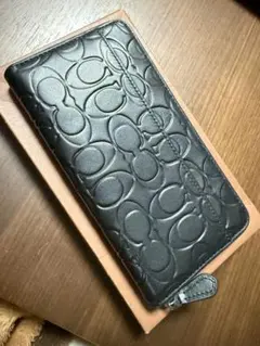 Coach ブラックレザー 長財布